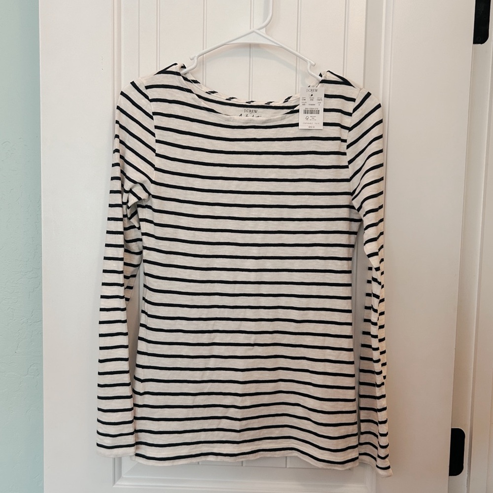 NEVER WORN Striped Long Sleeve Cotton Shirt